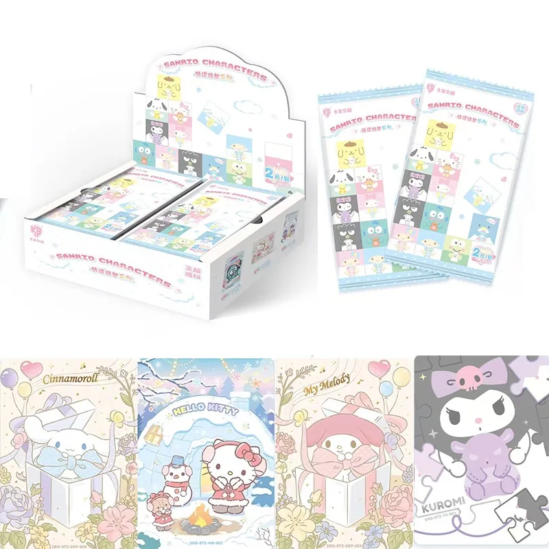 carte-collezionabili-personaggi-sanrio-8a-edizione-miracle-dream-painting-hello-kitty-kuromi-set-di-carte-anime-da-collezione