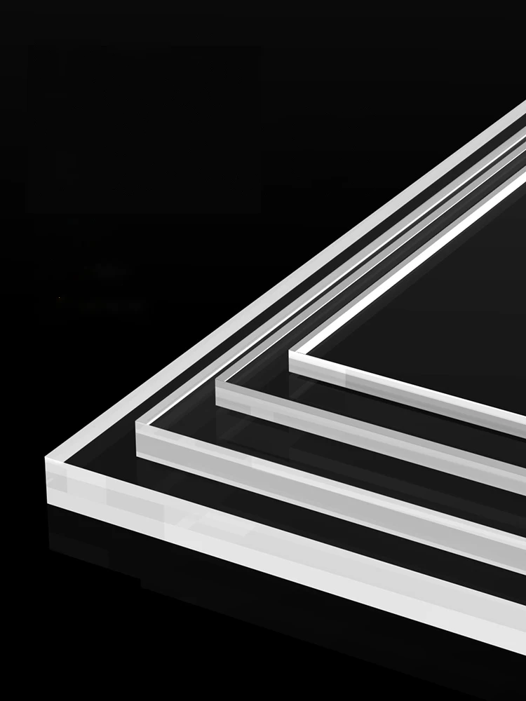 1-10mm Thick Transparent Organic Glass Square Board, Acrylic Board, Methyl Methacrylate Board, DIY Board