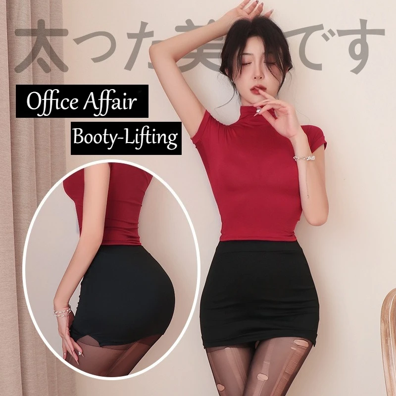 

Sexy Secretary Roleplay Set - Office Lady Lingerie with Bodycon Skirt & Garter Belt
