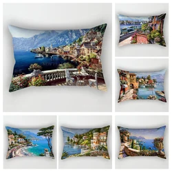 unframed Home autumn decoration Oil painting style pillow cushion cover decorations throw pillow cover 30*50 pillowcase 30x50 40