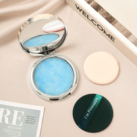 Two color natural powder cream, delicate, smooth, even and brightening skin tone, concealer cream