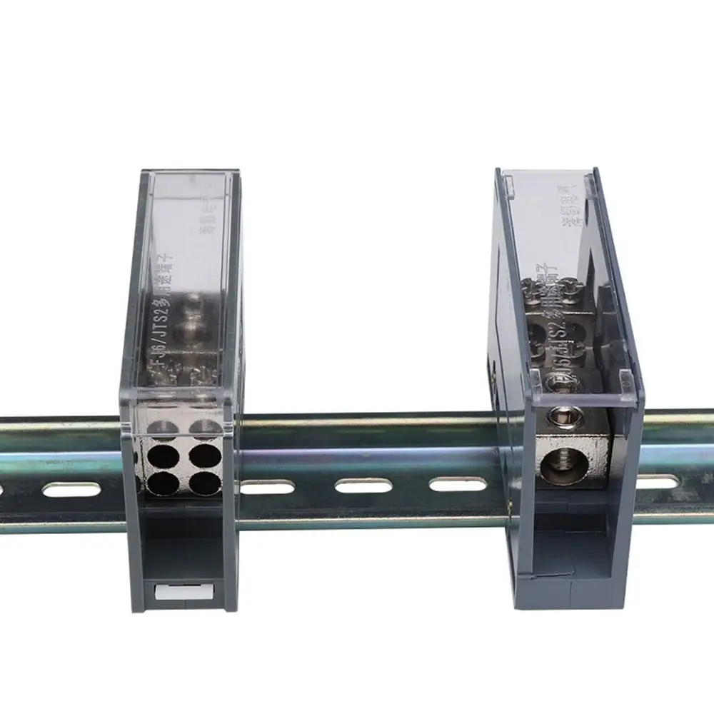 One in Multiple out Din Rail Terminal Block ABS/Copper Universal Distribution Box Wire Connector 150A Wiring Terminal