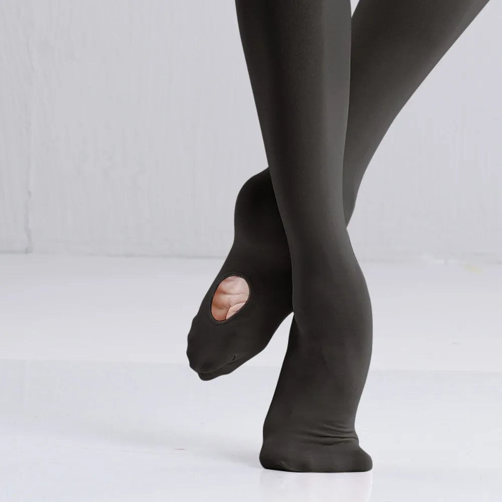 

New White Ballet Tights with Hole Nude Convertible Ballet Leggings 60D Seamless Pantyhose for Girls