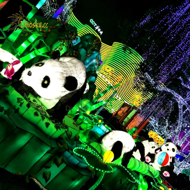 

ATV&UTVCustomized simulation pandas decorative lanterns in theme park,shopping mall or on the street