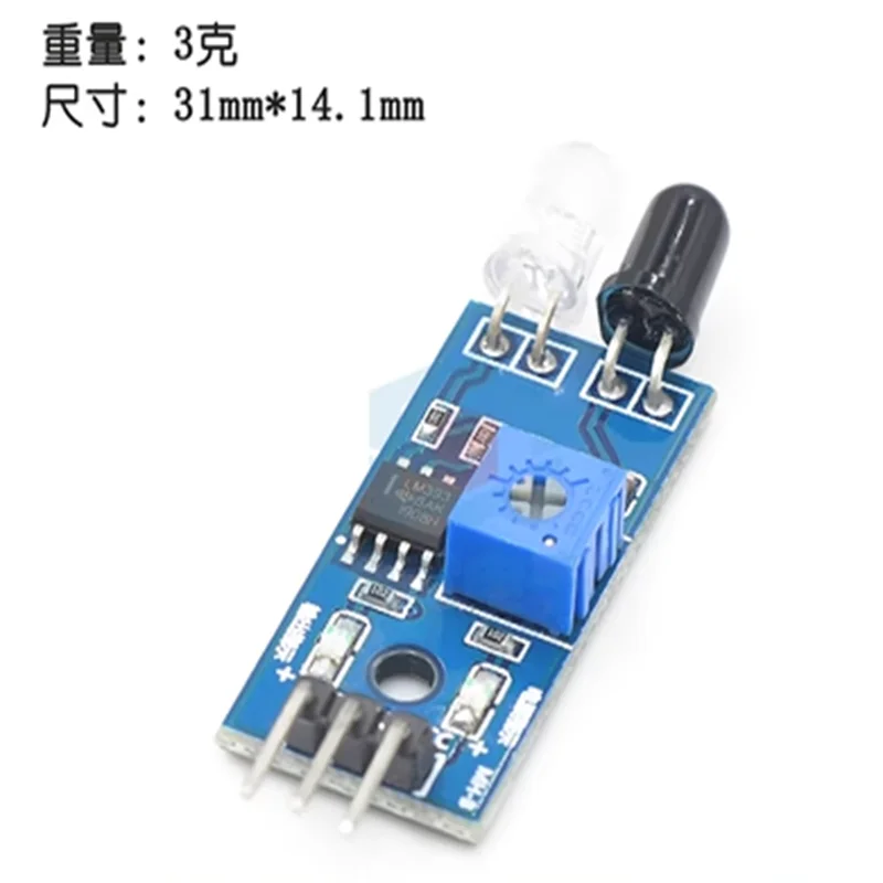 5pcs 3 Pin Obstacle Avoidance Sensor Module Reflective Photoelectric Sensor for Car Robot  IR Infrared Tube Module