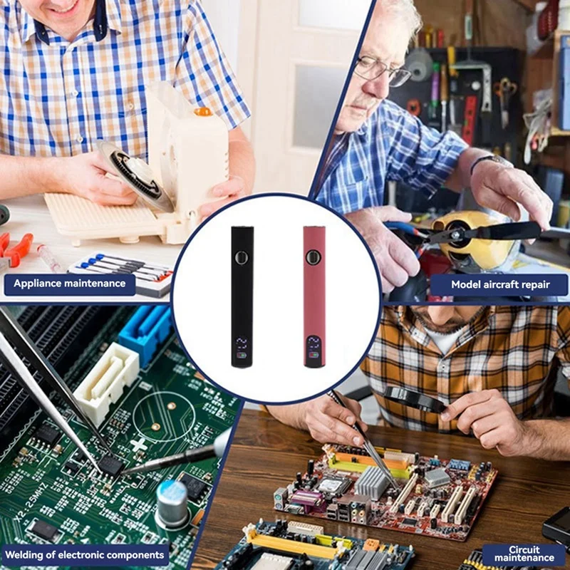 510-Schnittstelle, Batterie-Lötkolben, tragbar, schnell aufheizend, Schweiß-Reparatur-Werkzeug, kabelloses Laden, Lötkolben