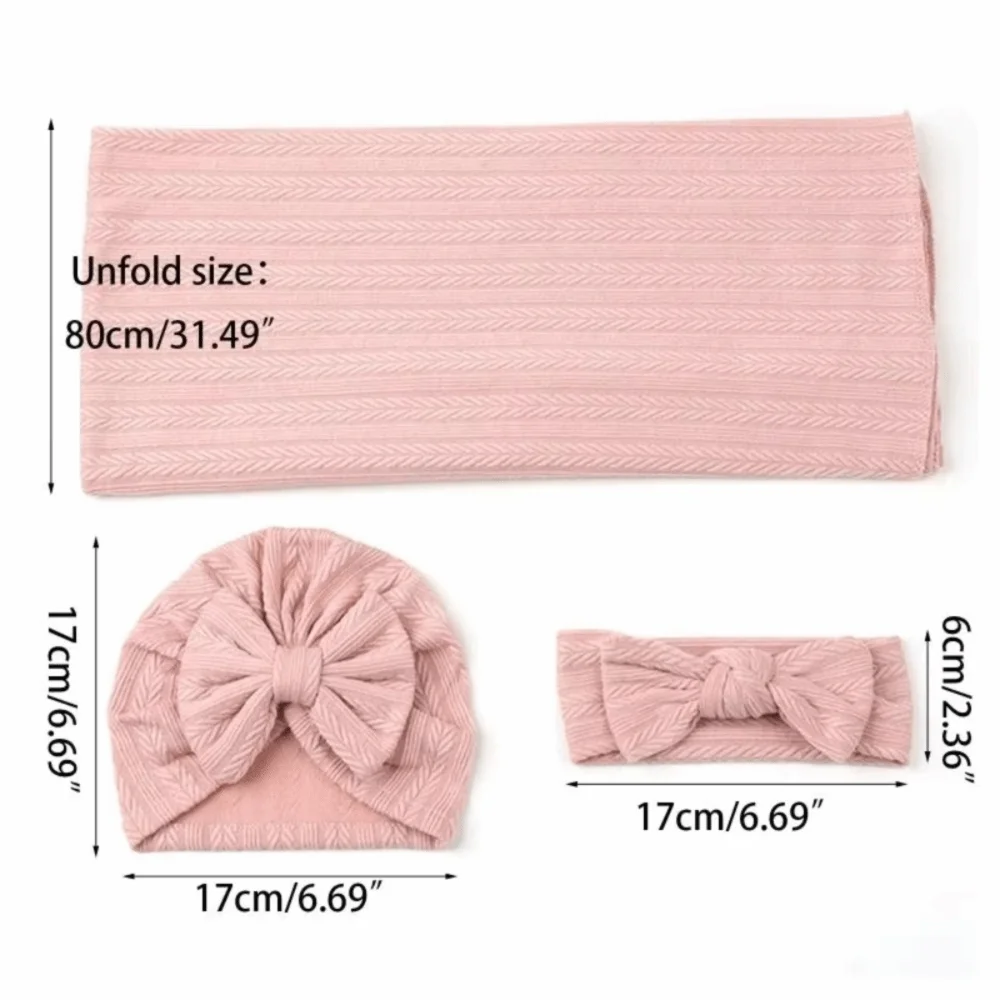 التفاف مع Bowknot بطانية التصوير الفوتوغرافي لحديثي الولادة نسيج ناعم مادة خفيفة الوزن الرضع قماط بطانية تصميم تنفس