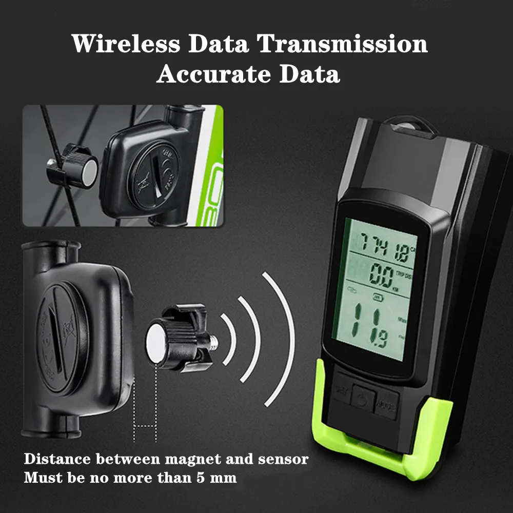 800LM الدراجة العلوي عداد السرعة القرن 3 في 1 قابلة للشحن دراجة الجبهة مصباح الدراجات الكمبيوتر الجبلية ضوء مصباح يدوي مقاوم للماء