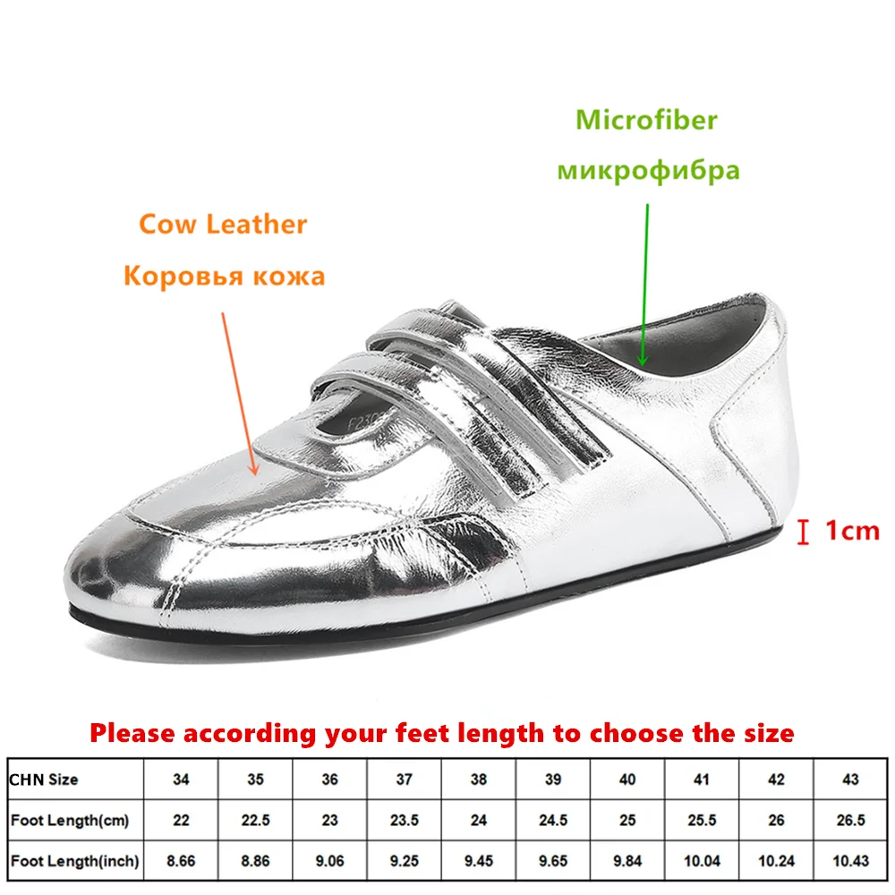 MILI-MIYA Women Flats Heels Leisure Fashion Round Toe Vulcanized Genuine Leather Casual Manual Made Shoes Large Size 34-42