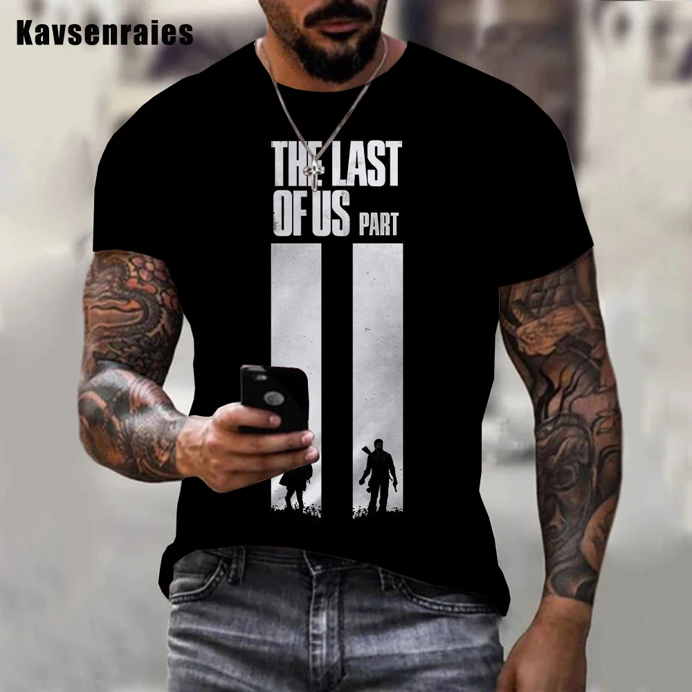 The Last of Us 2 T Shirt Men Women 2023 Summer Fashion Casual 3D Printed Short Sleeve Game T-shirt Harajuku Streetwear Tee Tops