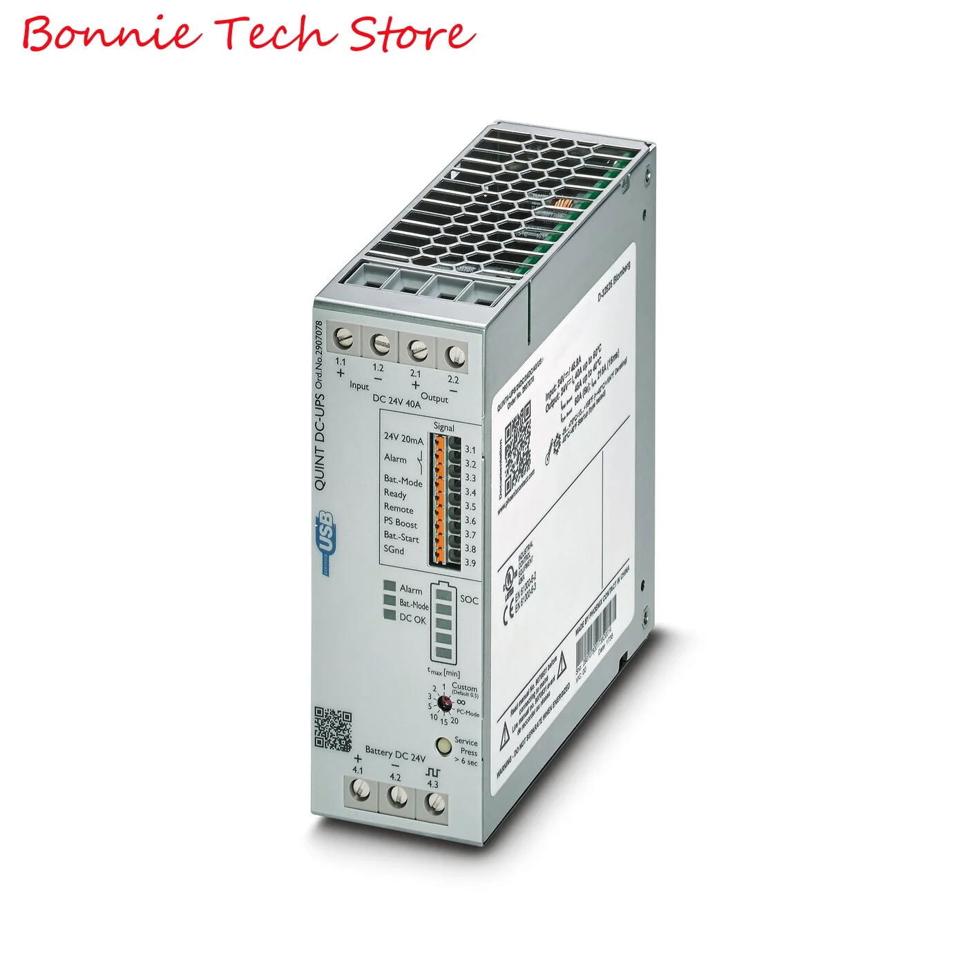 

2907078 for Phoenix Uninterruptible power supply - QUINT4-UPS/24DC/24DC/40/USB