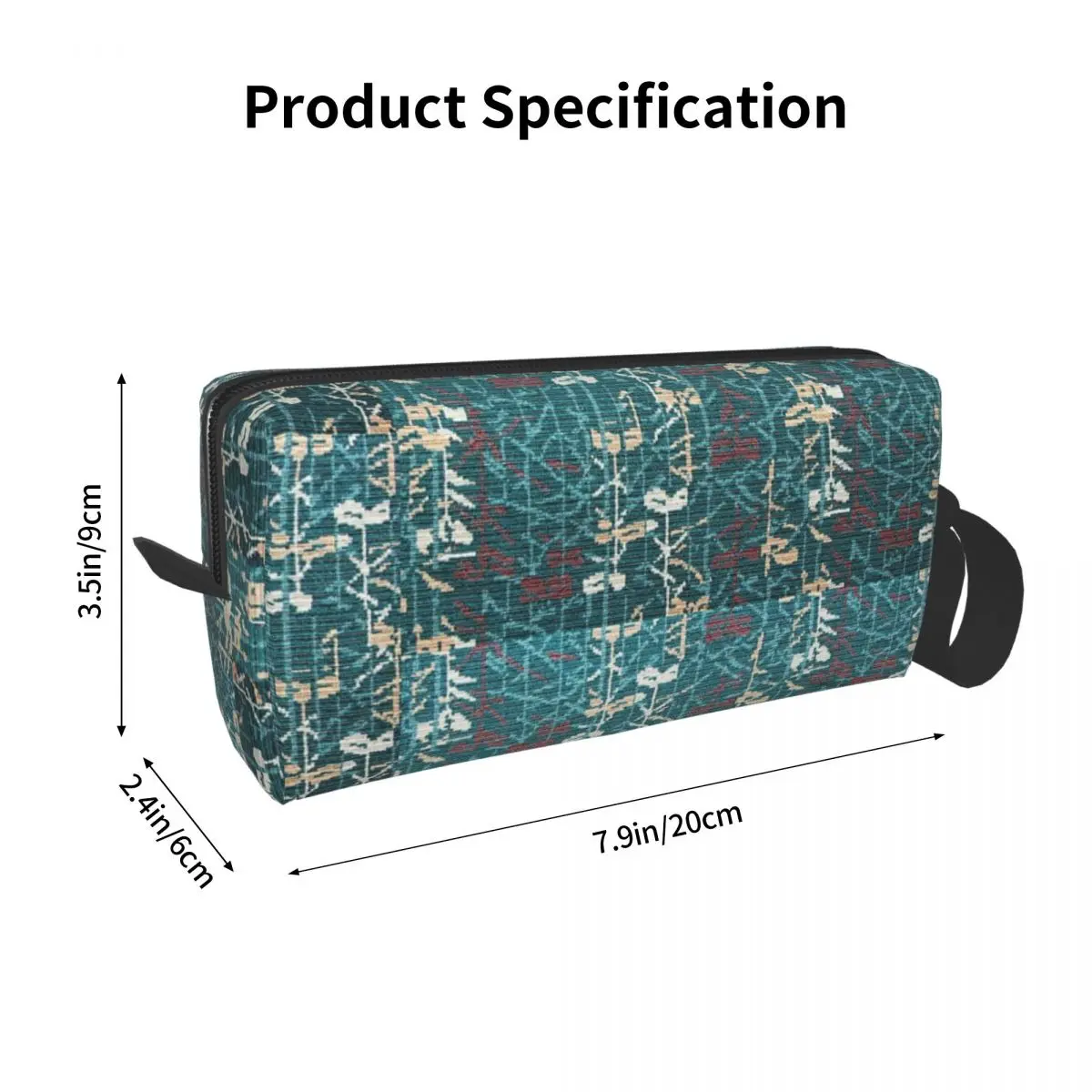 MCO Orlando International Airport Carpet Makeup Bag Cosmetic Dopp Kit Toiletry Cosmetic Bag for Women Beauty Travel Pencil Case