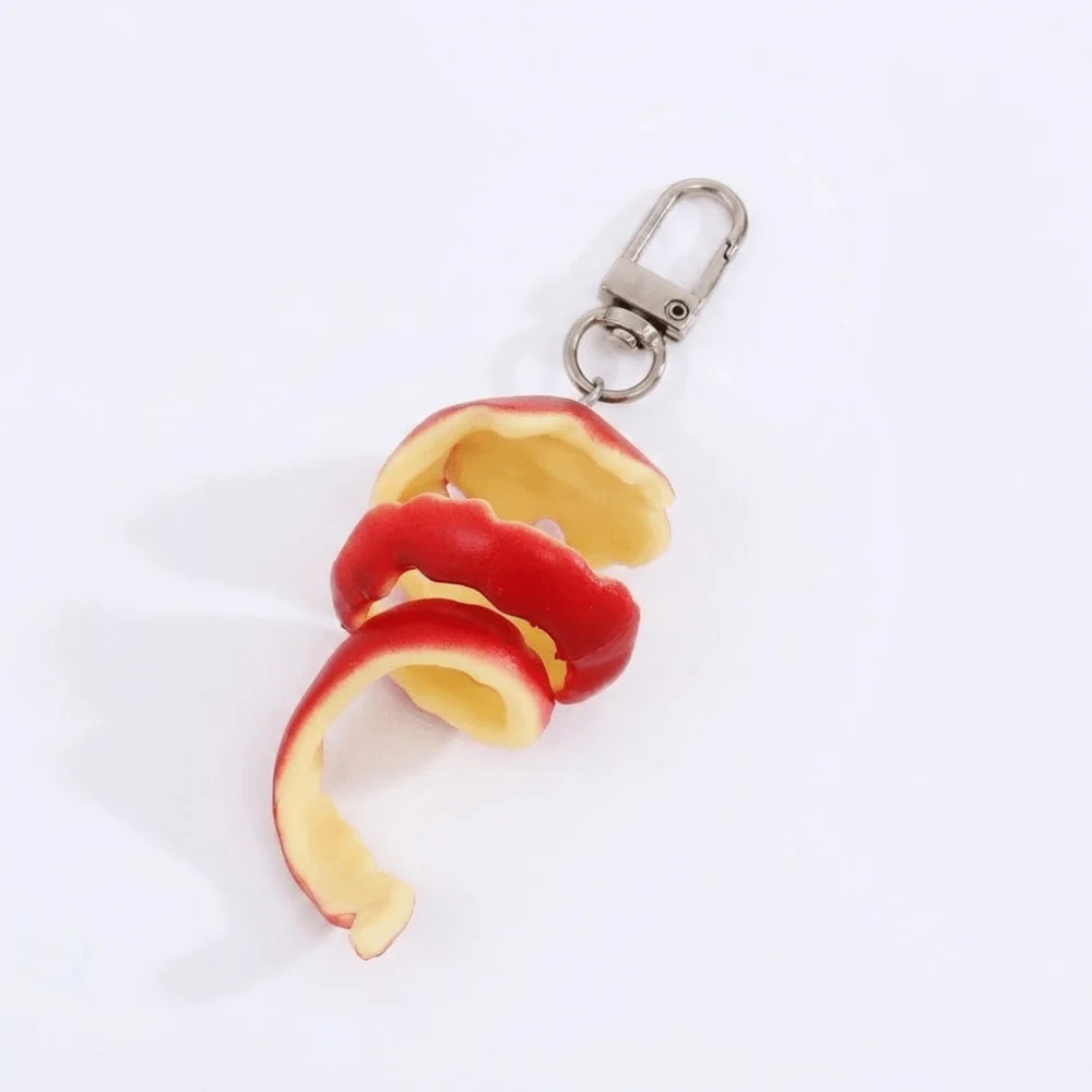 Simulated Fruit Fruit Keychain Soft Lightweight Cute Cartoon Simulated Fruit Keychain Lifelike Compact Portable