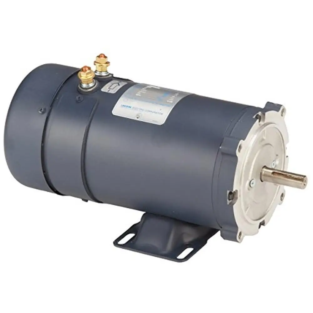 1HP 1800 RPM 12VDC Low Voltage DC Motor 56C Frame C-Face Rigid Mounting Dusty Damp Environment Use Totally Enclosed Motor