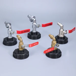 Kaba iplik IBC Tankı musluk bağlantısı Su Kaplin Adaptörü Bahçe Ev yedek Vana Uydurma S60x6 X 1/2 6 Büyük satış-montaj-hortumu-no. 3