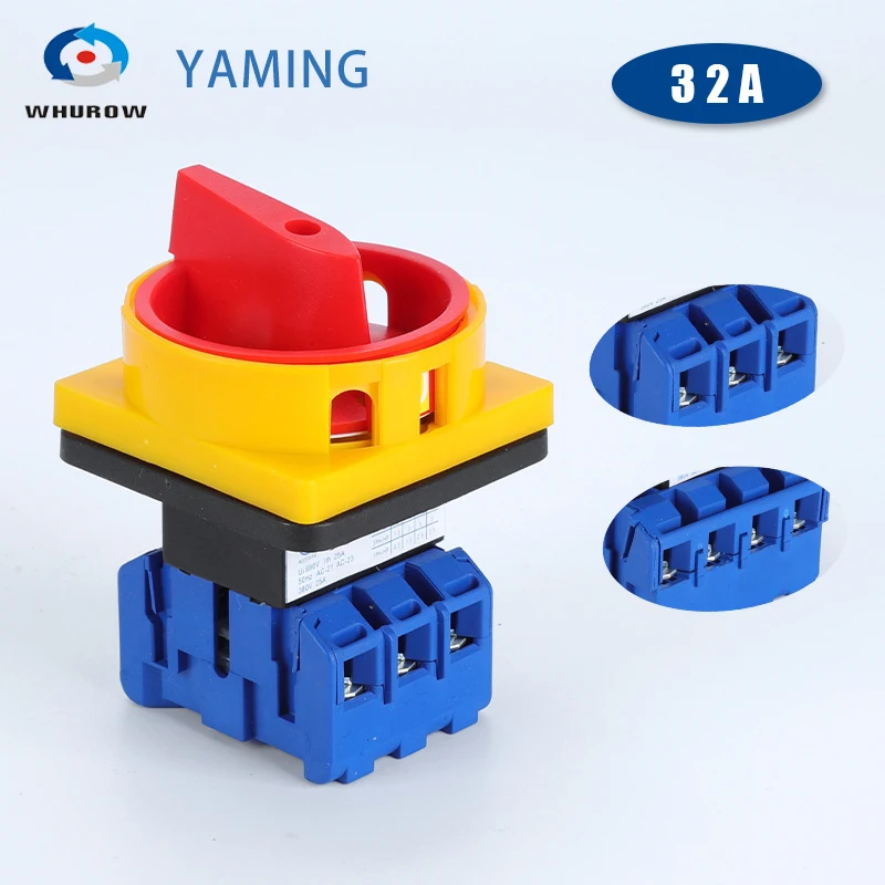 

YMD11-32A 3P Manual Disconnecting Load Break Isolator Switch High Voltage 32A 690V OF-OFF Padlcok Replace LW30 GLD SFD11