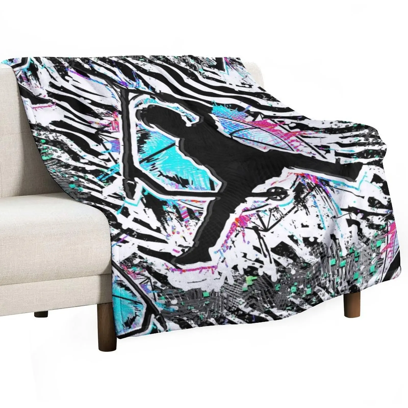 Cool Colorful Scooter - Stuntscooter - Stunt Scooter Throw Blanket Summer Beddings for winter Soft Big For Sofa Thin Blankets