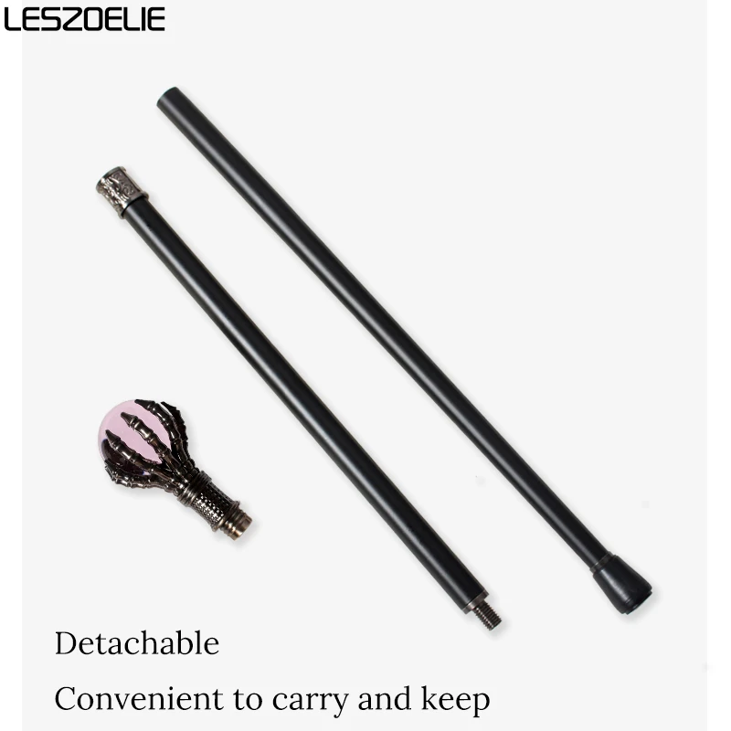 93 سنتيمتر الفتيات الفضة التنين مخلب عصا للمشي وردي فاتح كريستال الكرة امرأة عصرية هالوين تأثيري سيدة قصب الزخرفية #4