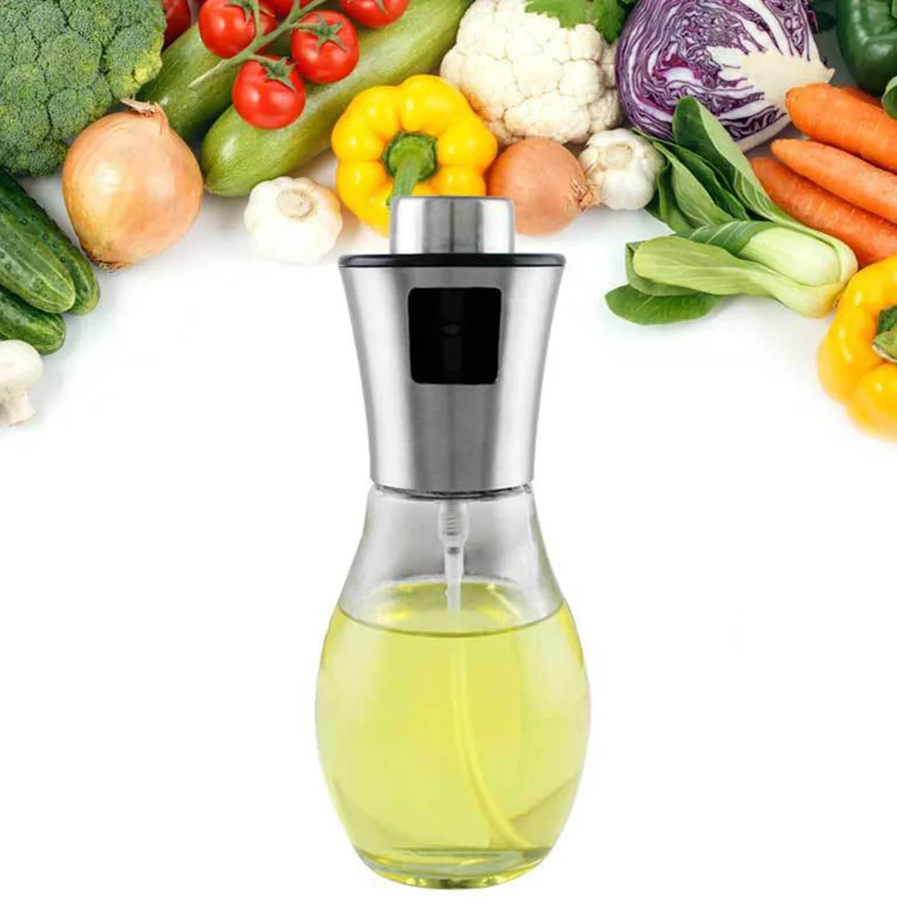 

2Sets Kitchen Oil Bottle Spraying Bottle Portable Cooking Supplies Oil Dispenser Spray Storage Container Bbq Vinegar