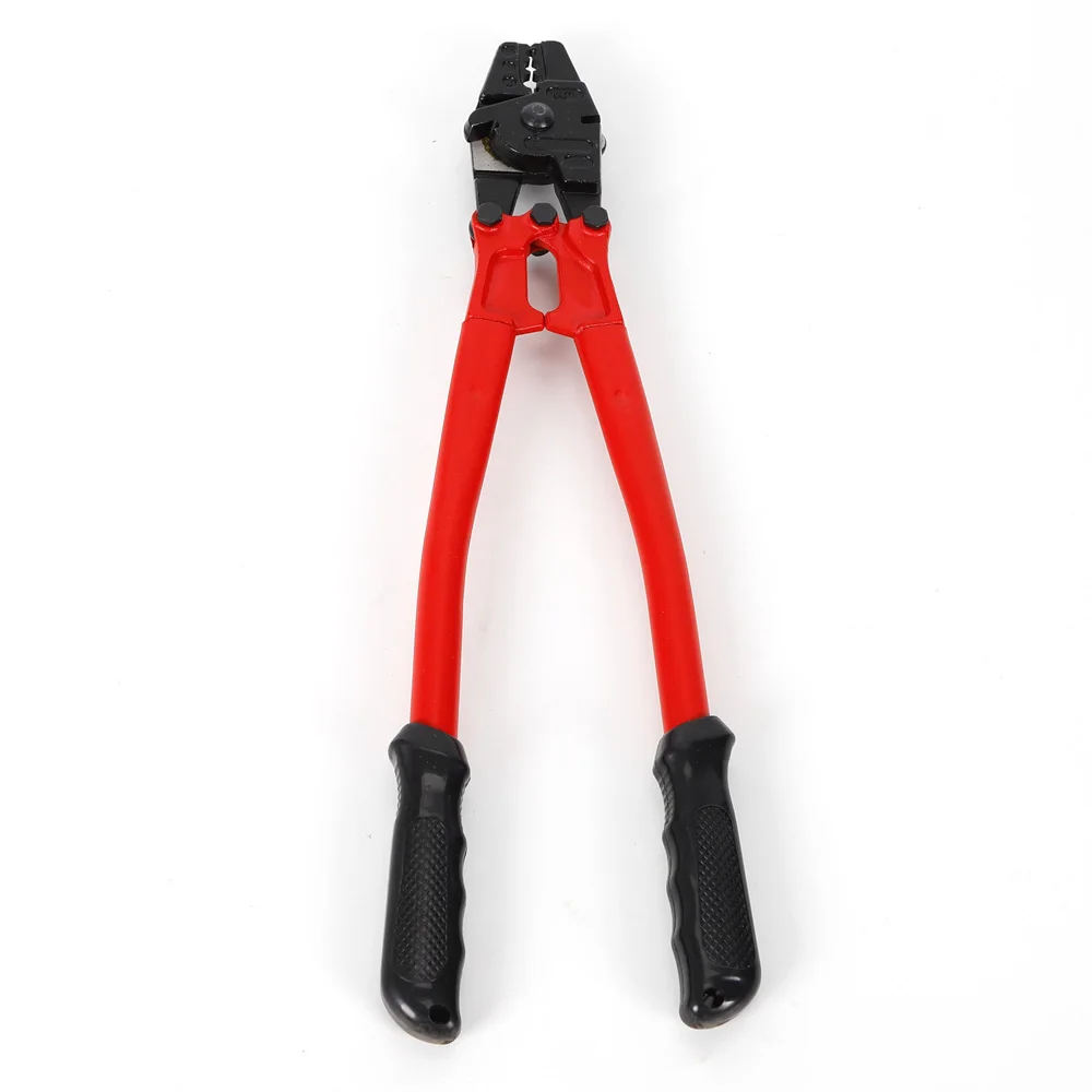 Crimping Plier for Pressing Copper or Aluminium Cards and Cutting Steel Wires Hand Swager Swaging Tool