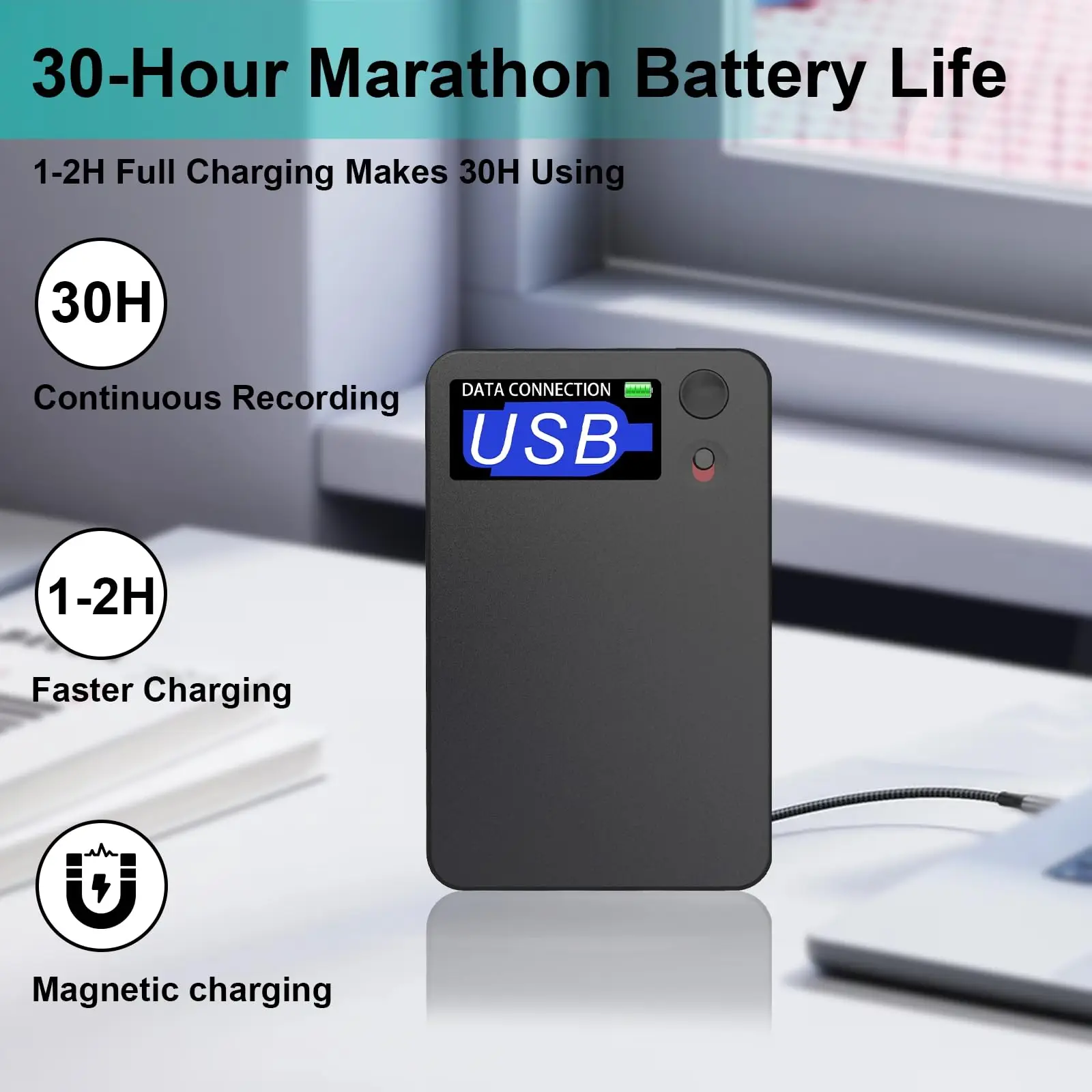 

AI voice recorder transcribes and summarizes by GPT-4o, supports 112 languages, ideal for conferences, meetings and calls