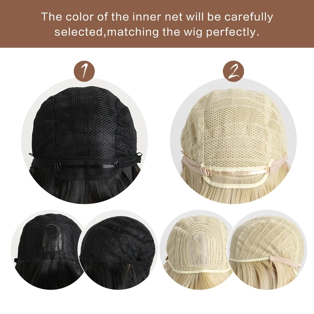Fashion women\'s short curly brown micro volume whole synthetic fiber high temperature silk wig mechanism full head cover