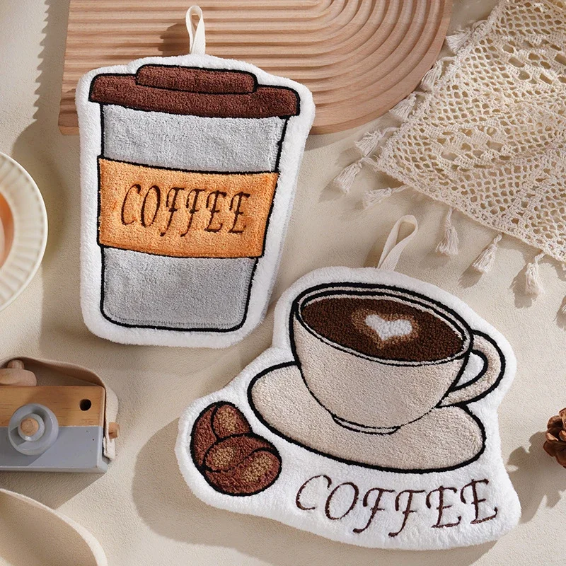 منشفة اليد ماصة منشفة المطبخ قماش اليد الحمام قماش اليد الكرتون مناشف اليد منشفة معلقة مريحة لليد