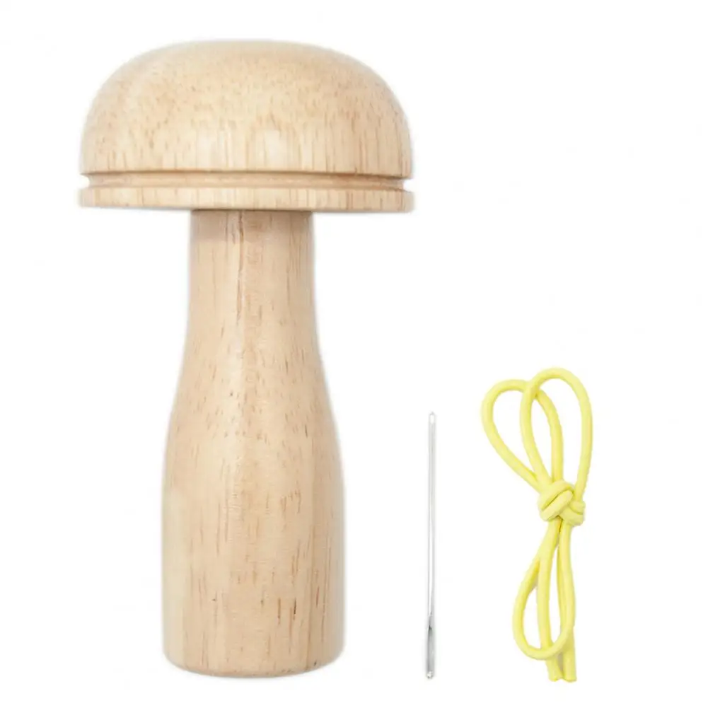 Must-have Sewing Accessory Sewing Needle Set Wooden Mushroom Shape Sewing Needle Set Cute Organizer for Home Sewing Repair