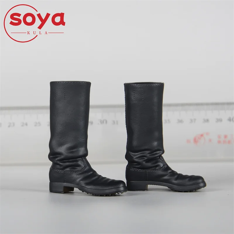 BROWN ART BSL-002 Botas de goma de tubo alto de soldado masculino a escala 1/6, zapatos huecos, modelo apto para cuerpo de figura de acción de 12 pulgadas