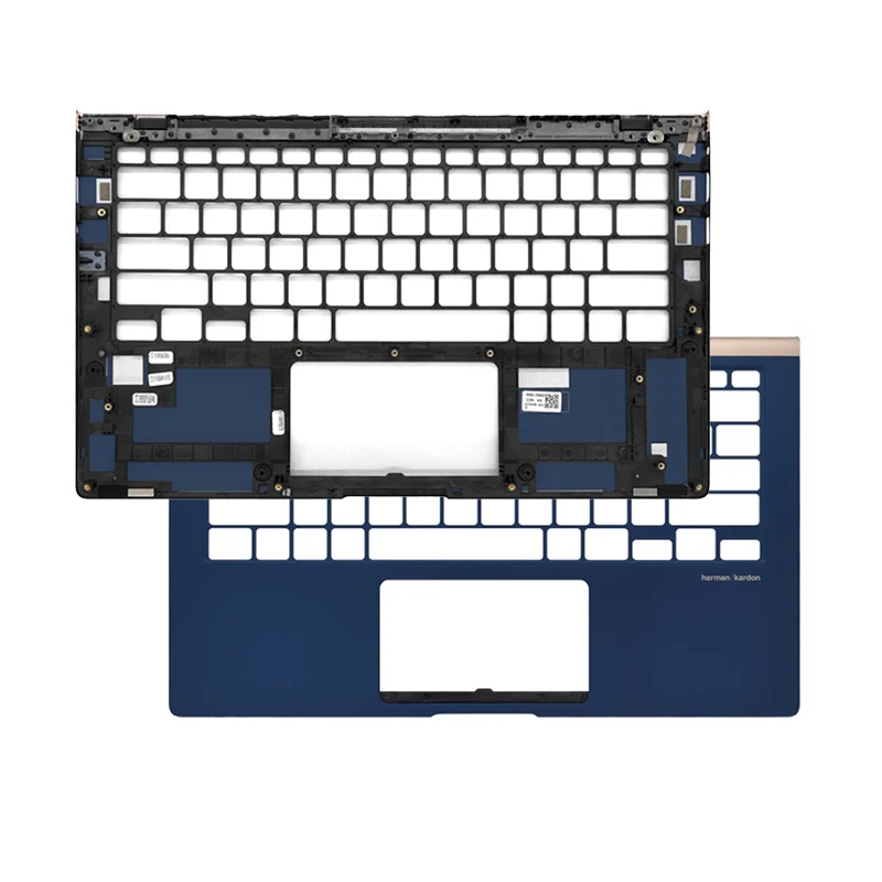 غلاف جديد لأجهزة الكمبيوتر المحمول ZenBook UX433 UX433F UX433FN Series غطاء أمامي C D Shell Palmrest/غطاء قاعدة سفلي/غطاء سفلي للباب