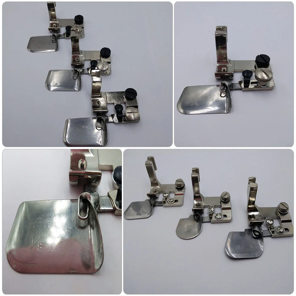 Säumen Nähfuß Edelstahl Nähmaschine Binder für leichte Stoff Diy Kleidung Reparatur bogenförmige Verpackungsvorrichtung