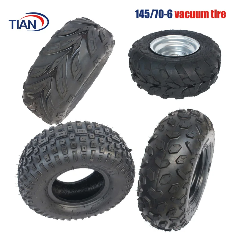 إطارات عجلات للطرق الوعرة مناسبة لسكوتر المركبات الكهربائي ، عربة Go Kart ، أجزاء إطارات السيارة ، 49cc ، 50cc ، 110cc ، حافة 6 بوصة ،-6 #1