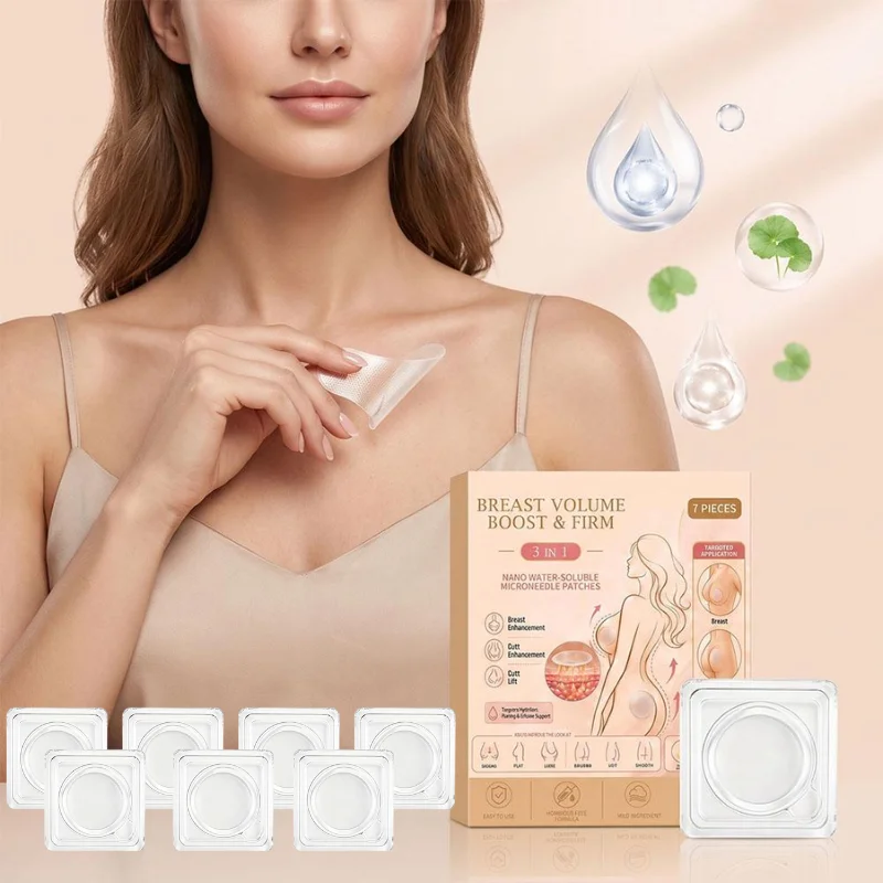 3 In 1 Breast Butt Enhancement Microneedle Patches Volume Boost Firming Lifting Patch Safe Mild Ingredients Body Care Patches
