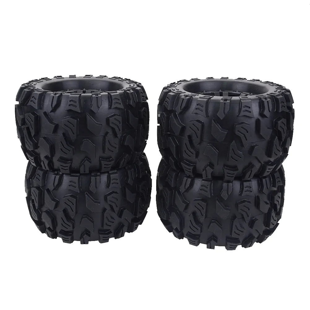 

4Pcs Simulation Car Wheels Premium Plastic Black DIY Wheel Set for Mini Vehicle Accessories Replacement Parts