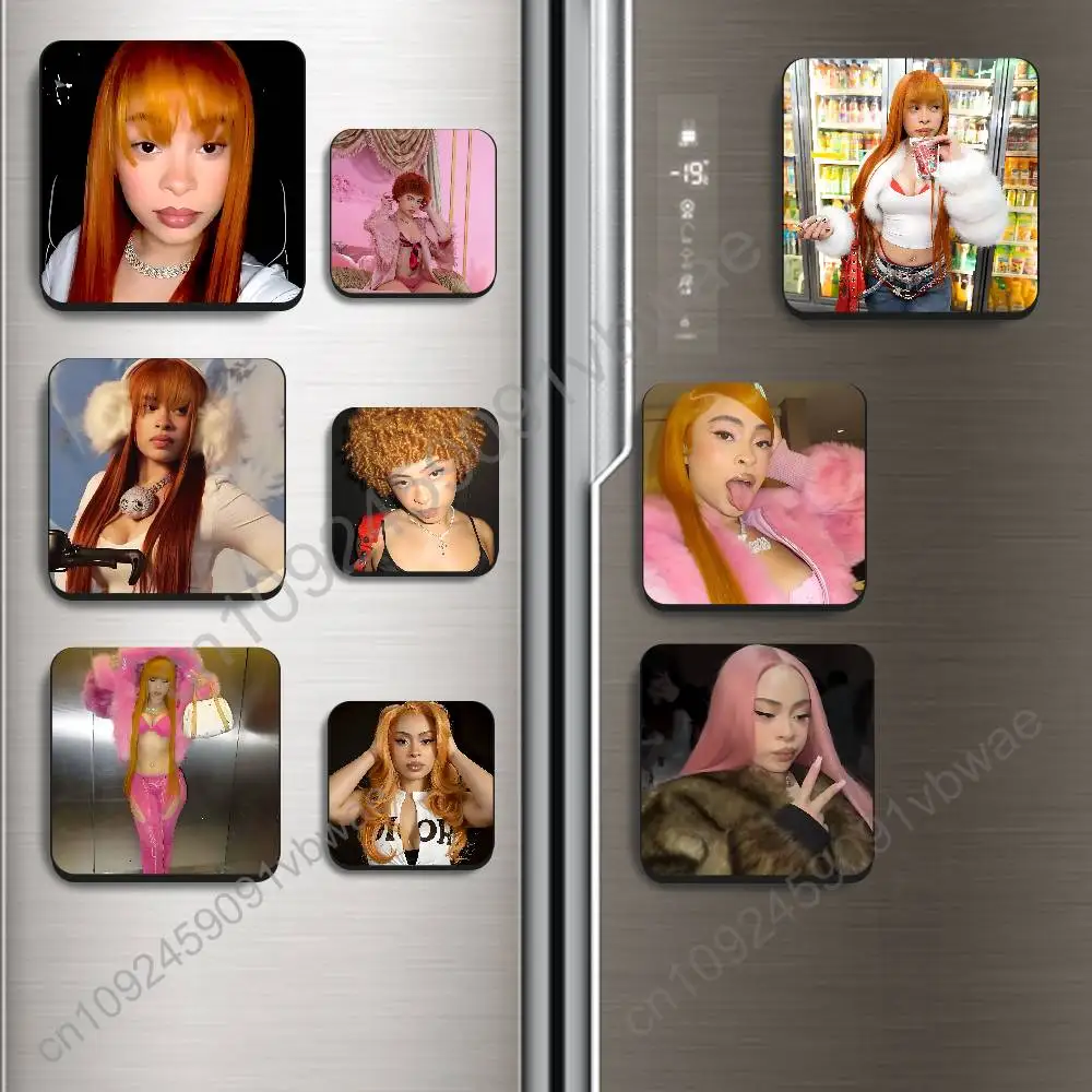 

Princess Diana Singer Ice Spice Best-Selling Strong Magnetic Fridge Magnets Adhesive to Metal Surfaces Leaves No Residue
