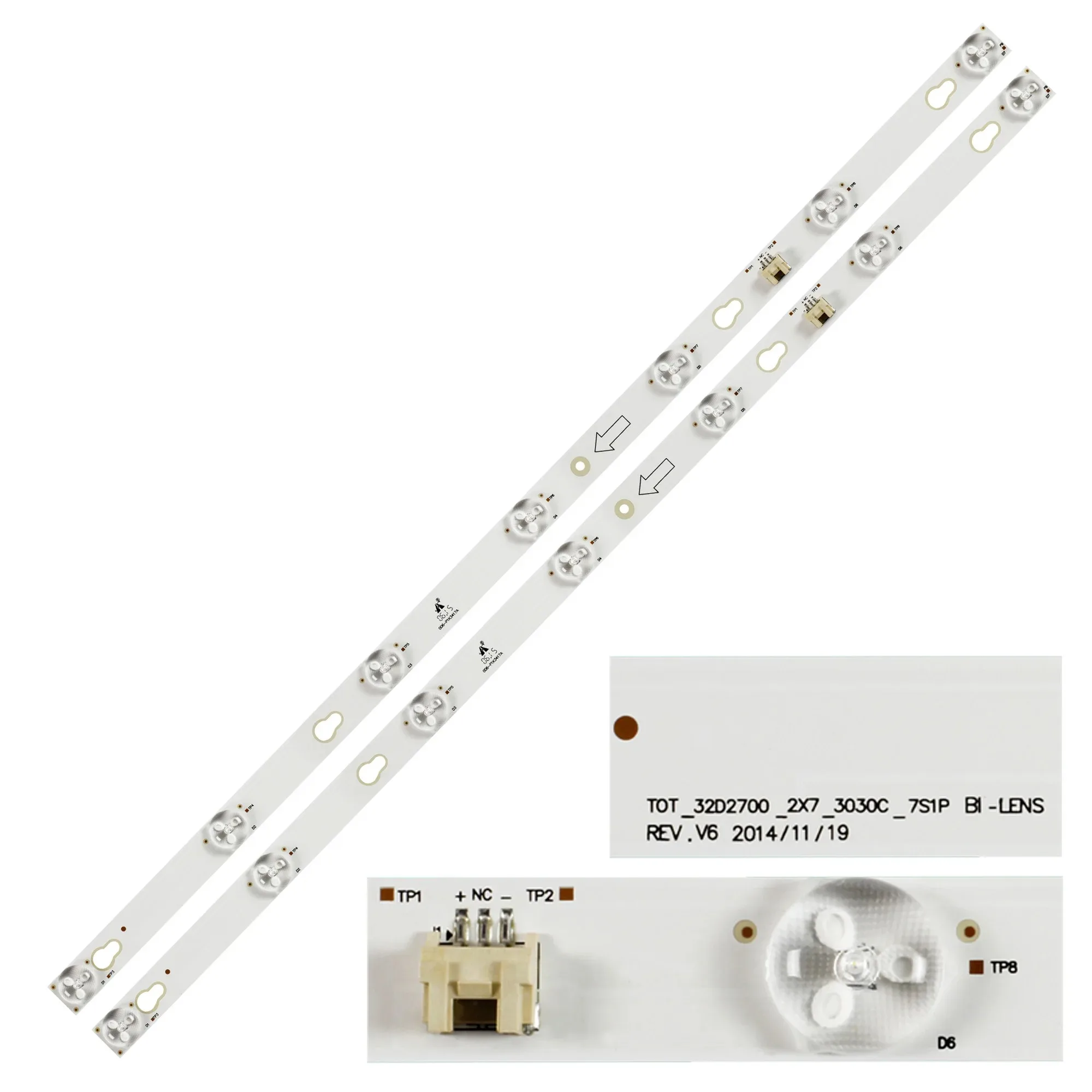 

5/10kit LED Strip for Hkp32d27 L32s4700s 32s4700 Mgs32x Rlcd-32d2700 32ga2730 32sm2730 32s3800 TOT-32D2700-2X7-3030C-7S1