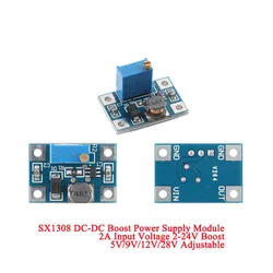 XH-M415 SX1308 wielofunkcyjny Mini moduł Boost Step Up Board 2A regulowany 2V-24V do 3/5/6/9/12/19V DC DC płyta zasilająca