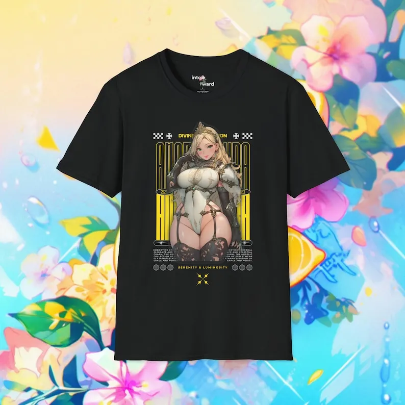 Divine Thighs Anime Shirt | Y2K Streetwear Clothing | Manga Aesthetic | Cute Kawaii Waifu Unisex Tee