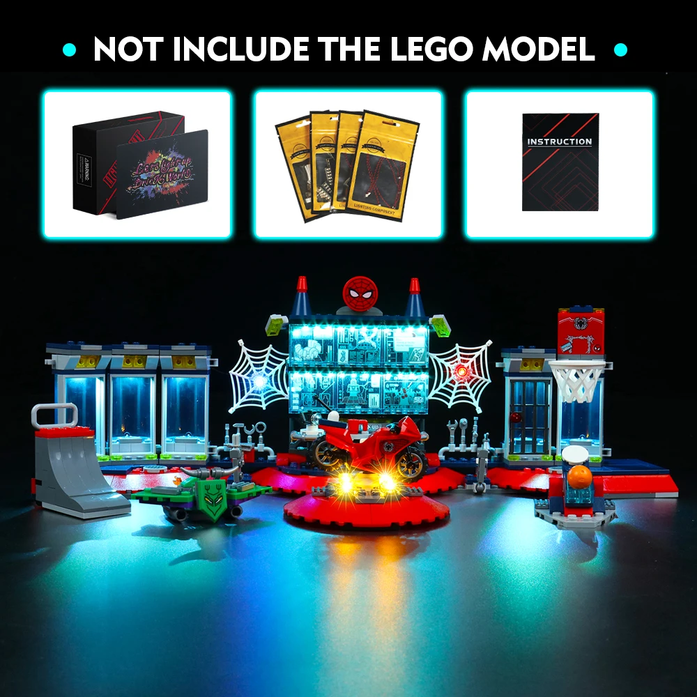 Vonado LED Light Kit for 76175 Spider Lair Building Blocks Set (NOT Include the Model) Bricks Toys for Children