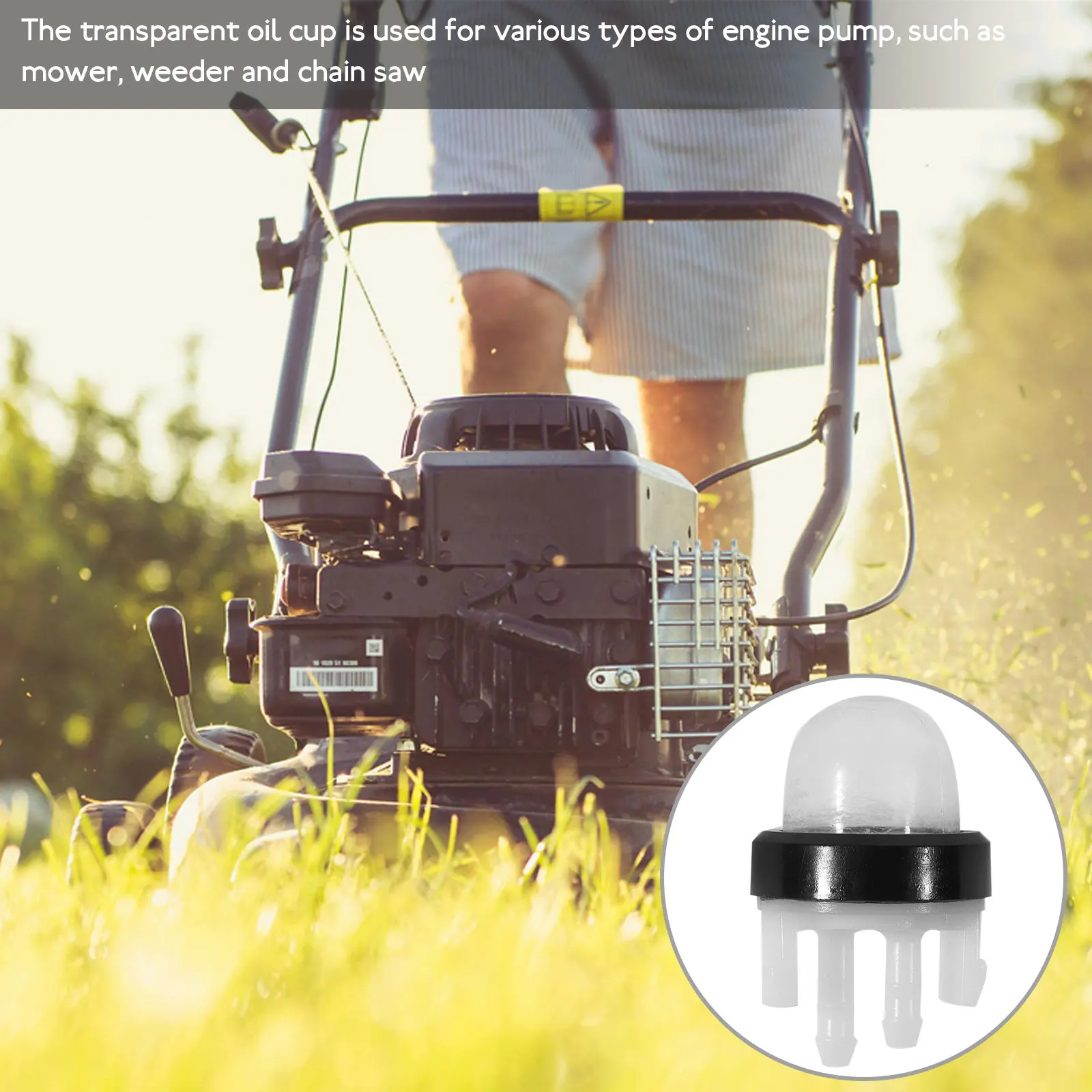 

Крышка маслозаливной горловины для газонокосилок, запчасти для триммеров, прозрачные многофункциональные масляные стаканчики для малых двигателей, сменные