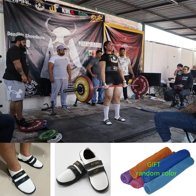 

Unisex Pilates Yoga Shoes Gym Lightweight Sports Hard Pull Squat Training Shoes Pro Hook & Loop Weightlift Shoes Sumo shoe 35-46