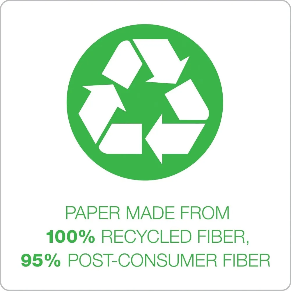 Eco-Friendly Hanging File Folders, 25 Pack, Letter Size, Green, 5 Tab Positions with Tabs & Inserts, Durable Recycled Office Organization