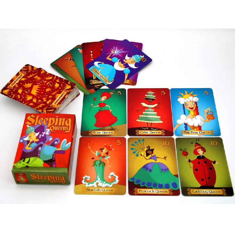 Full English Sleeping Queens Board Game Card Family Gift Wake Up Queen Strategy Game Fun Childrens Game Card