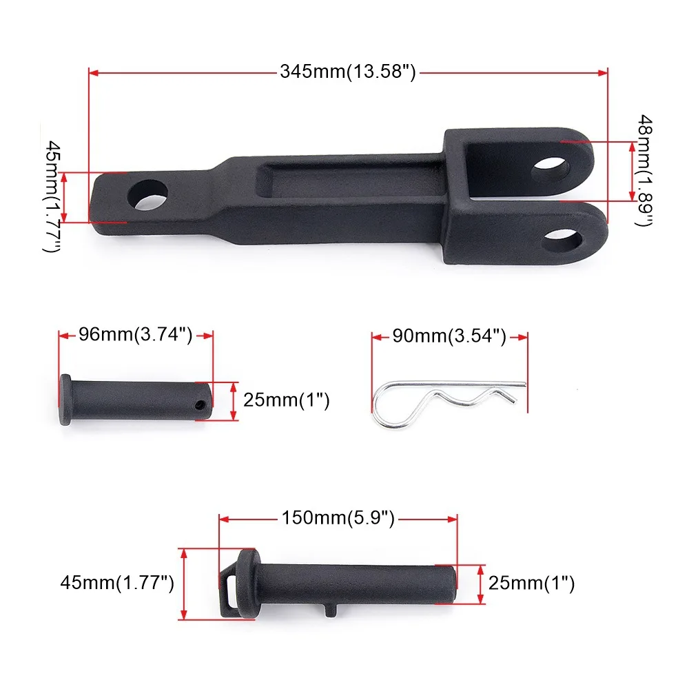 Automotive Parts A20-6014 Single Trailer Hook with Pulling Pin Trailer Hook Suitable for Peterbilt/Kenworth