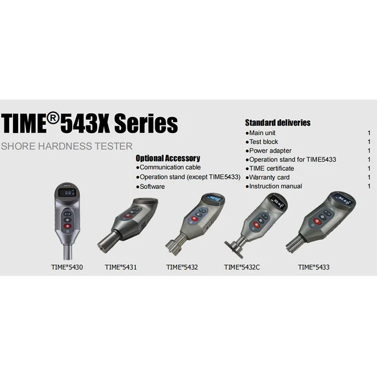 TIME5432C hardness tester for testing microporous materials for shoes made of rubber and plastic.