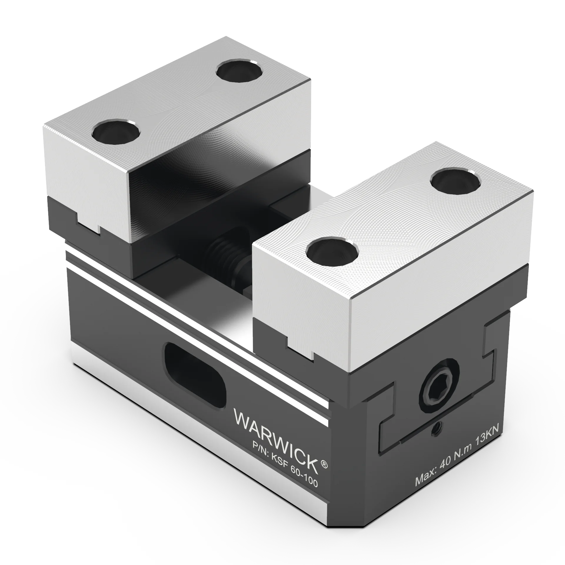 

KSF60-100A Compact Self Centering Vise With Machinable Soft Jaw For Multi-axis Machining On Cnc Machine