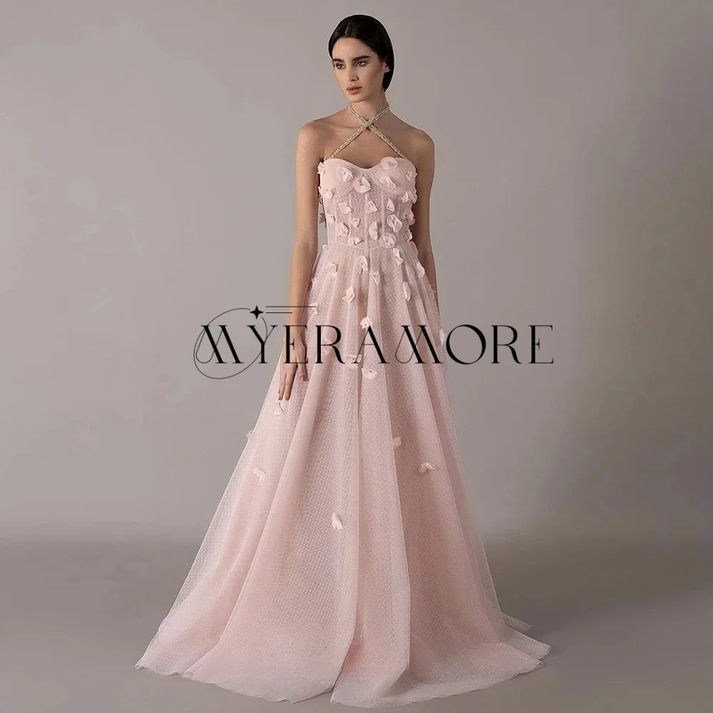 فساتين سهرة رائعة مطرزة على شكل رسن على شكل حرف a زهور بأربطة بطول الأرض فساتين لحضور الحفلات الموسيقية مخصصة من Fساتين Sheer