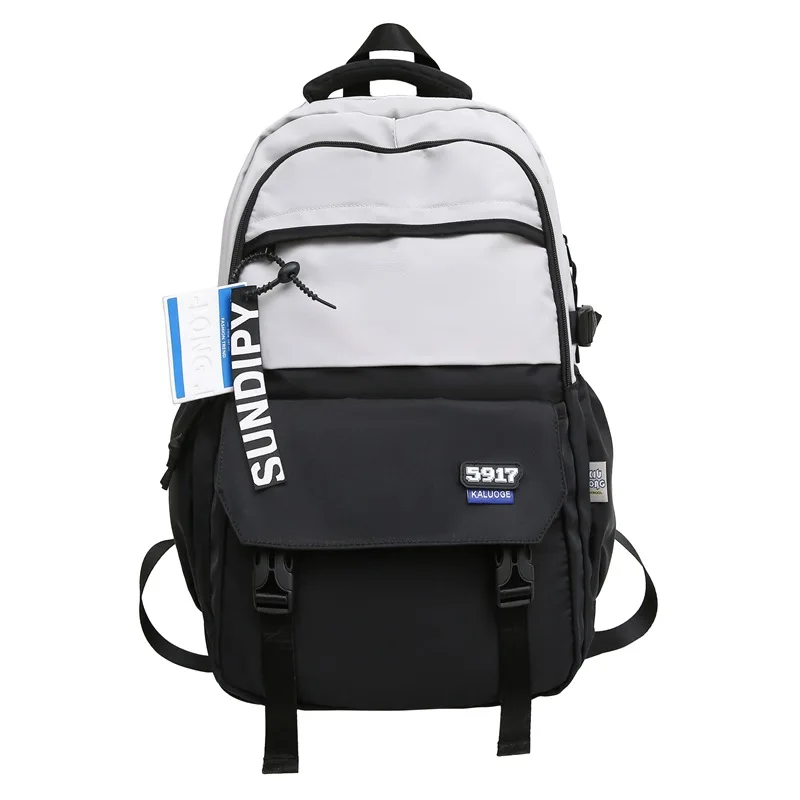 バックパックスクールバッグ女の子のための防水カレッジリュックサックファッションカジュアルデイパック女性ランドセル男の子通学ティーンエイジャー耐久性