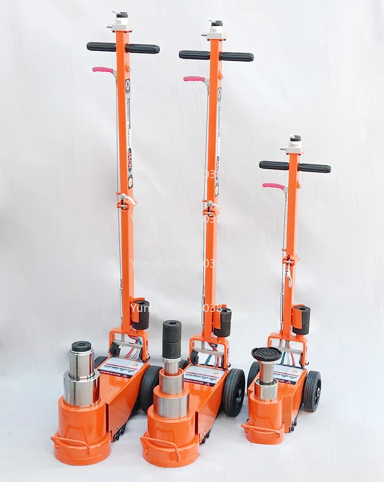 50 Tons 80 T Big Red Car Repair Cart Trolley Floor Jack Pneumatic Hydraulic Lift Jack