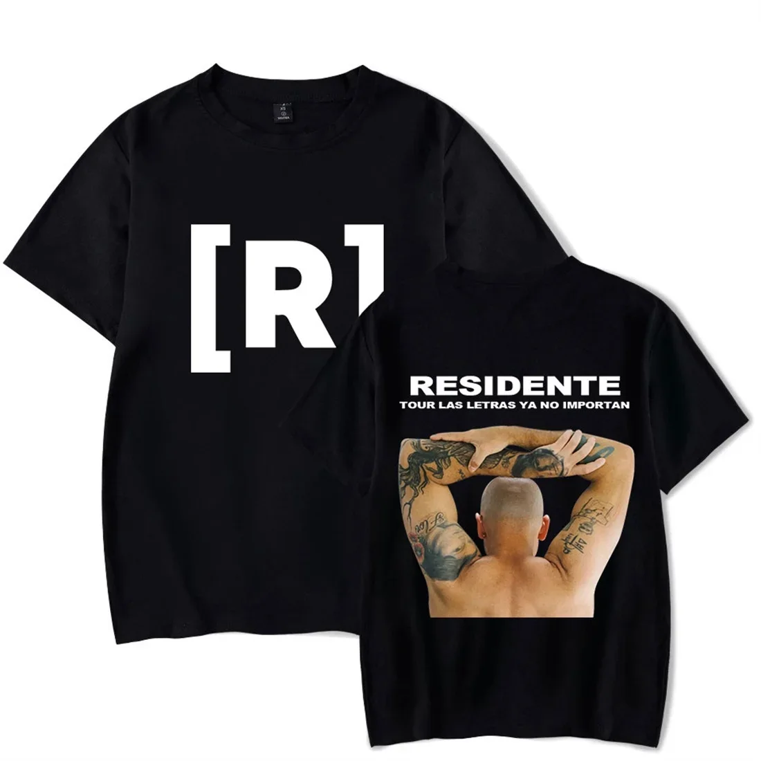 Camiseta Residente Las Letras Ya No Importan Tour 2024, camisetas unisex de manga corta de Hip Hop